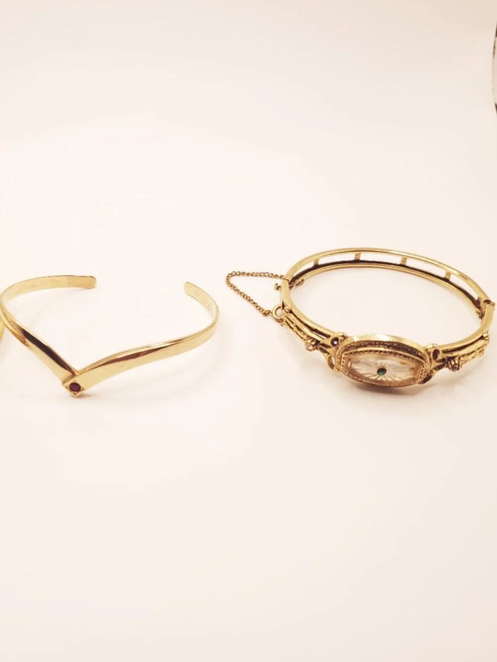 4 Gold Bracelets, items # B-1196-1199, wt.  74 grams.